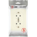 Розетка Эра Galaxy 15-2104-02 с заземлением двойная 2X2P+E Schuko 16А-250В IP20 слоновая кость Б0070679