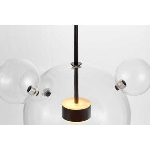 Подвесной светодиодный светильник Lumina Deco Neroni LDP 6016-3+1 BK