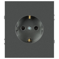 Розетка Эра Arktik 16-2101-06 с заземлением 2P+E Schuko 16А-250В графит Б0070419