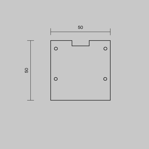 Комплект заглушек для профиля 5050 2шт Maytoni Led Strip ALM-5050-S-EC 642046