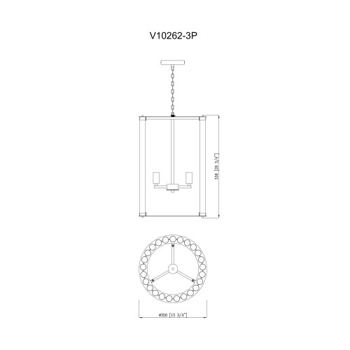 Подвесной светильник Moderli Crumbly V10262-3P