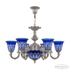 Подвесная люстра Bohemia Ivele Crystal Verona 72203P/6/175 Ni P2 U Clear-Blue/H-1I