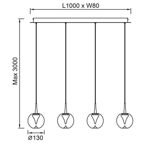 Подвесная люстра Mantra Andromeda 9214