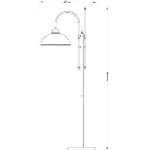 Торшер Kutek Lido LID-LS-1 (P) GR