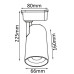 Трековый светильник Crystal Lux CLT 0.31 006 CLT 0.31 006 20W WH