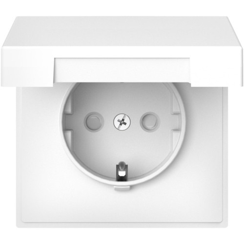 Розетка с заземл. со шторк. с крышк., 16А, IP20, механизм, быстрозажим. клем. Systeme Electric ArtGallery Белый GAL000146S Розетка с заземл. со шторк. с крышк., 16А, IP20, механизм, быстрозажим. клем. Systeme Electric ArtGallery Белый GAL000146S