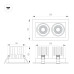 Встраиваемый карданный светильник Arlight MS-VORTEX-BUILT-S250x140-2x30W Warm3000 (WH-WH, 30 deg, 230V) (IP20 Металл) 057766