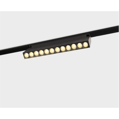 Трековый магнитный светильник Italline Atom IT012-5023 black 3000K