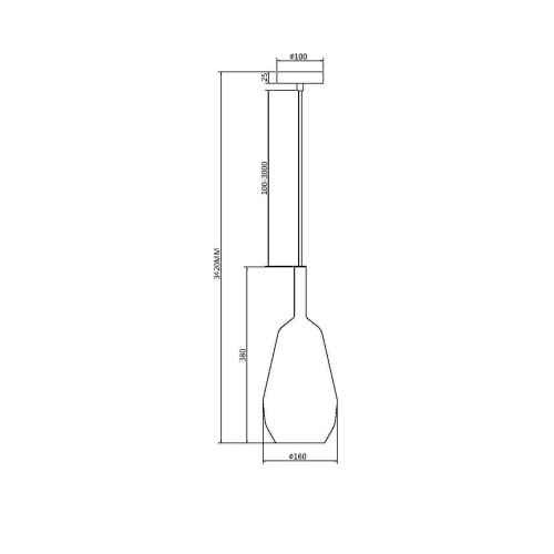 Подвесной светильник Maytoni Duality MOD271PL-01B9