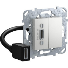 Розетка компьютерная HDMI с переходником Schneider Electric Unica Top MGU5.430.30ZD