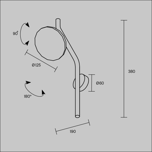 Бра Maytoni Vita MOD451WL-L8B3K