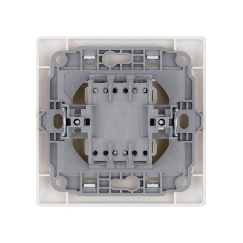 Выключатель двухклавишный с подсветкой Ильмень TDM Electric SQ1823-0004