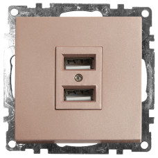 Розетка USB 2-местная Stekker Катрин 39602