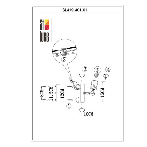 Спот ST Luce Ano SL419.401.01