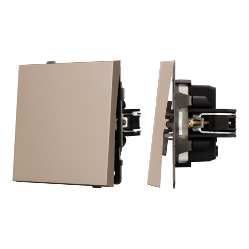 Механизм выключателя одноклавишный проходной Arlight SWT-TENDO-MKP1-PL-GD (230V, 10A) 054043 Механизм выключателя одноклавишный проходной Arlight SWT-TENDO-MKP1-PL-GD (230V, 10A) 054043