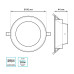 Встраиваемый светильник Gauss Downlight 999420209