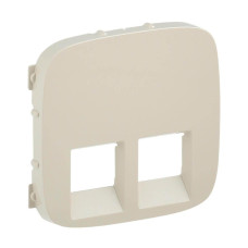 Лицевая панель Legrand Valena Allure розетки телефонной RJ-11/Ethernet RJ-45 слоновая кость 755426