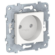 Розетка Schneider Electric Unica New б/з со шторками 16A 250V NU503318