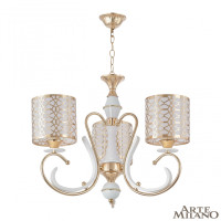 Подвесная люстра Arte Milano Florentia-1237 301237/3 Wh/Gd