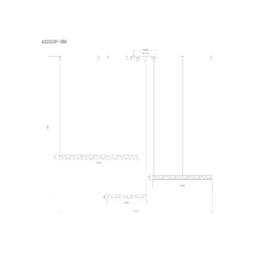 Подвесная люстра Arte Lamp Shine A2222SP-3BK