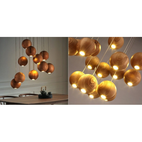 Подвесной светильник ImperiumLoft Lofter Wooden Sphere 73428-22