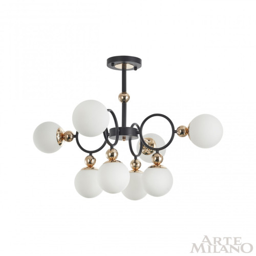 Потолочная люстра Arte Milano Neapolis 274307/8 BK/GD