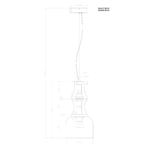 Подвесной светильник Divinare Volturn 1243/17 SP-22
