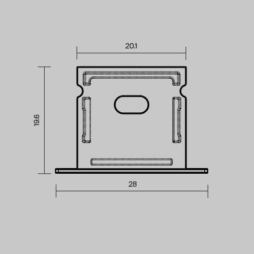 Комплект заглушек для профиля 2720 2шт Maytoni Led Strip ALM-2720-EC 642070