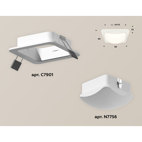 Встраиваемый светильник Ambrella Light Techno XC7901014 (C7901, N7756)