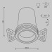 Встраиваемый спот Maytoni Technical Focus Led DL125-L12-4K-TRS-B