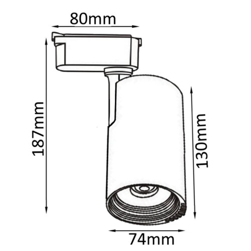 Трековый светильник Crystal Lux CLT 0.31 007 CLT 0.31 007 20W WH