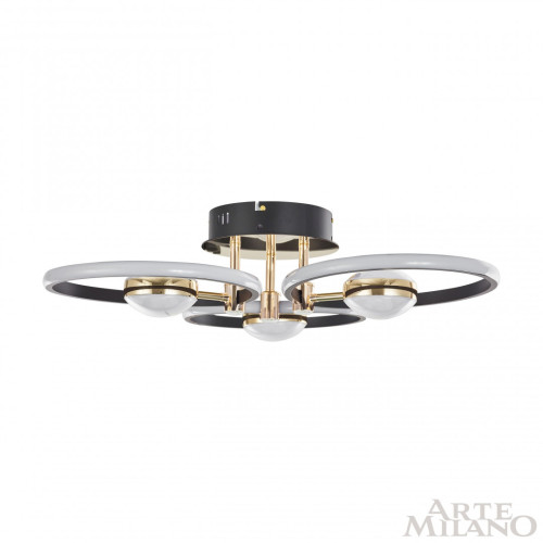 Потолочный светильник Arte Milano Ferrara 276140/3+3 BK/GD