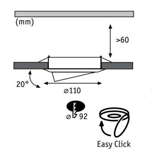 Встраиваемый светильник Paulmann Quality Line Halogen 98983