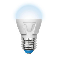 Лампа светодиодная (UL-00002418) Uniel E27 7W 4000K матовая LED-G45 7W/NW/E27/FR PLP01WH
