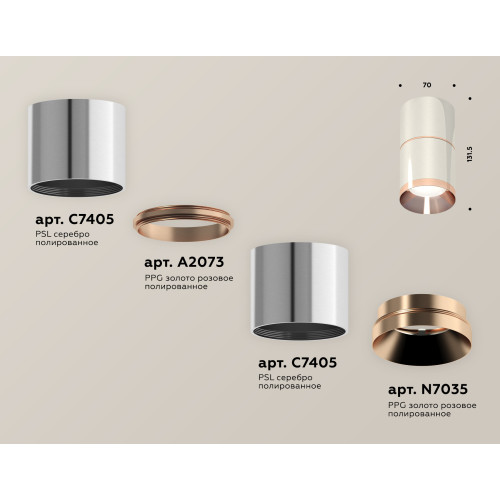 Потолочный светильник Ambrella Light Techno Spot XS7405081 (C7405, A2073, C7405, N7035)