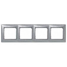 Рамка 4-постовая Legrand Valena алюминий модерн 770344