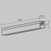 Шинопровод магнитный накладной/подвесной Maytoni Technical Busbar trunkings Levity TRX184-111B-1