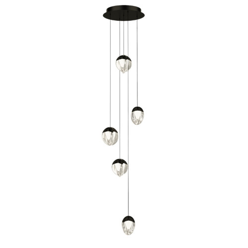 Подвесной светильник Delight Collection MD24001033-5A black/clear Подвесной светильник Delight Collection MD24001033-5A black/clear