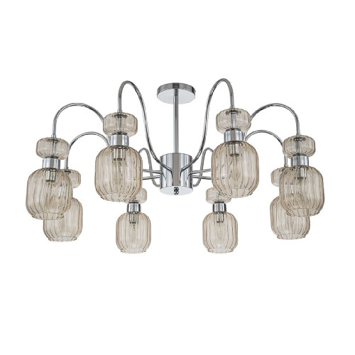 Люстра на штанге Escada Gloss 1141/8PL Chrome/Beige