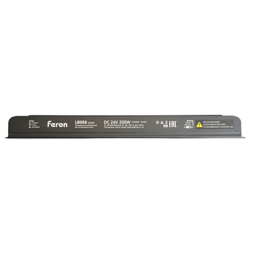 Трансформатор для светодиодной ленты с диммированием Feron LB006 200W 24V IP20 52131