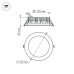 Встраиваемый светодиодный светильник Arlight LTD-145WH-Frost-16W White 021493