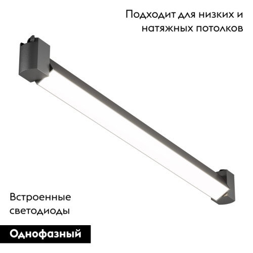 Трековый однофазный светильник Maytoni Basis Rot TR104-1-20W4K-B