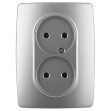 Розетка 2x2P Эра 12-2107-03 Б0031240