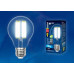 Лампа светодиодная филаментная (UL-00004870) Uniel E27 17W 3000K прозрачная LED-A70-17W/3000K/E27/CL PLS02WH