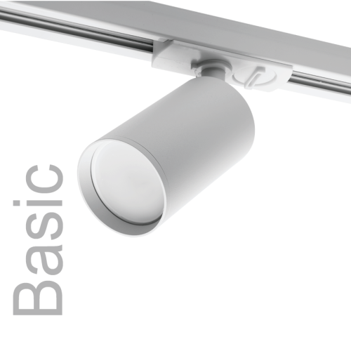 Трековый однофазный светильник Wolta Basic WTL-GU10/02W