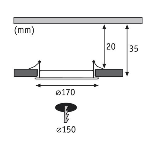 Встраиваемый светодиодный светильник Paulmann Quality Line Panel 92074