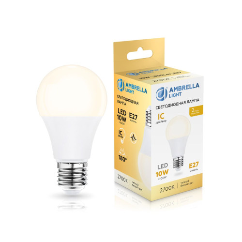 Светодиодная лампа Ambrella Light Bulbing E27 10W 2700K 601003