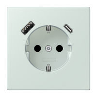 Розетка 2K+З USB Typ AC Jung LC1520-15CA215