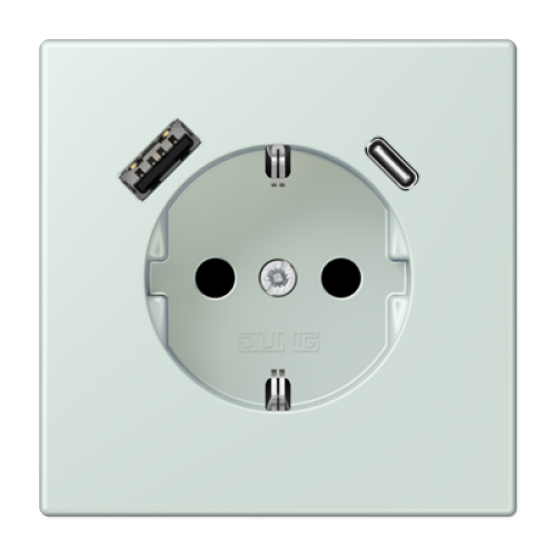 Розетка 2K+З USB Typ AC Jung LC1520-15CA215