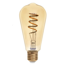 Филаментная светодиодная лампа General GLDEN-ST64SS-7-230-E27-2700 655306